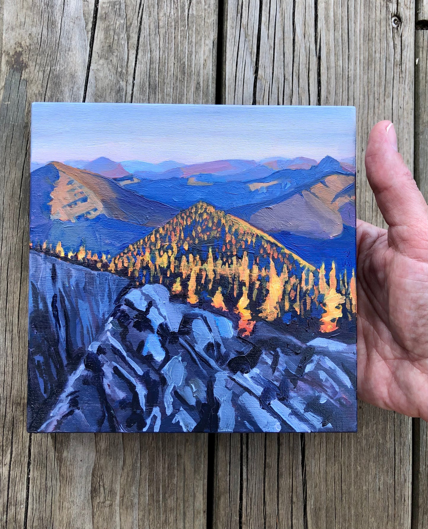 Above the Valley | 15x15cm
