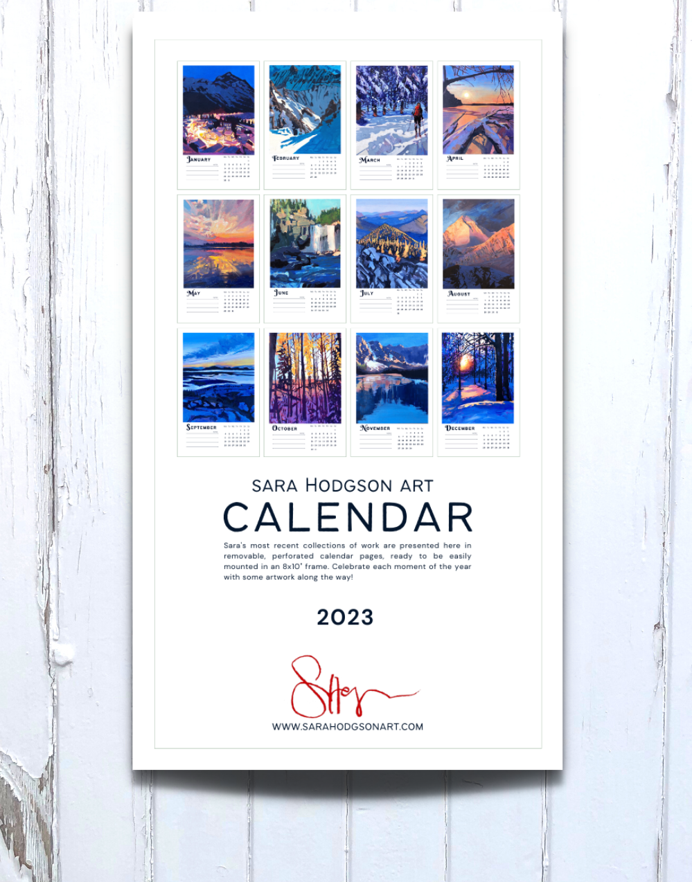 2023 Calendar Sara Hodgson Art